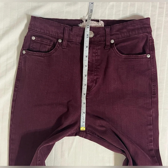 Altar’d State wine colored high rise jeggings skinny jeans. Size 27/5 A2 - Picture 8 of 10